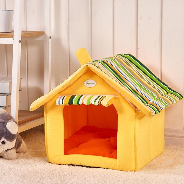Snuggle Stripe Pet Haven: The Ultimate Cozy Retreat for Your Furry Friend