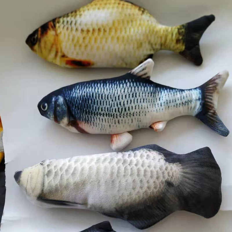 🐟 Electric Jumping Fish Cat Toy (Without Catnip)