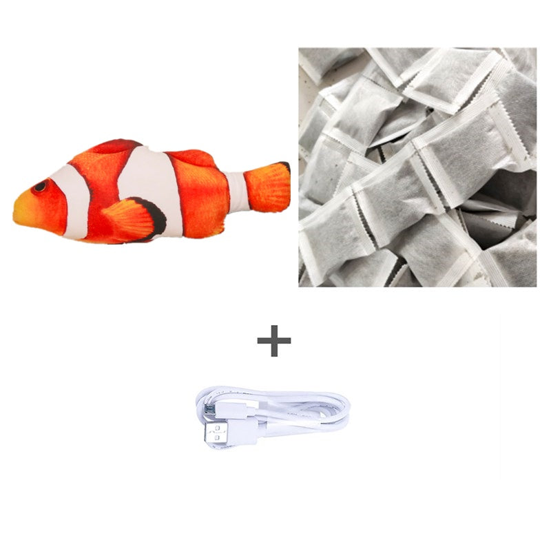 🐟 Electric Jumping Fish Cat Toy (Without Catnip)