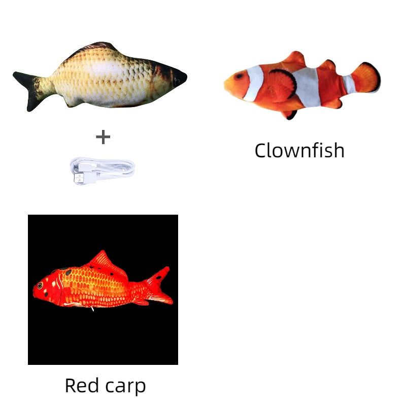 🐟 Electric Jumping Fish Cat Toy (Without Catnip)