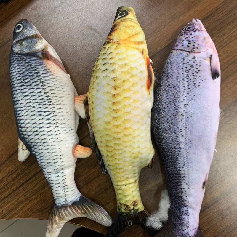 🐟 Electric Jumping Fish Cat Toy (Without Catnip)