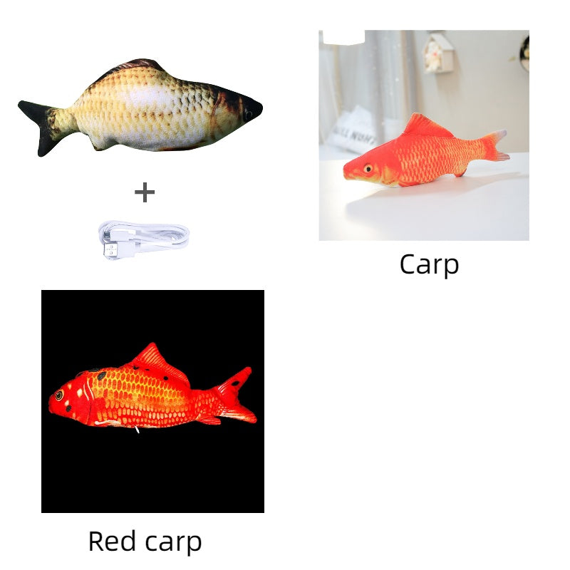 🐟 Electric Jumping Fish Cat Toy (Without Catnip)