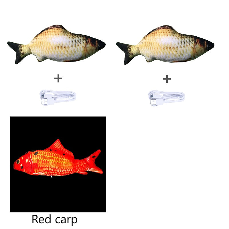 🐟 Electric Jumping Fish Cat Toy (Without Catnip)
