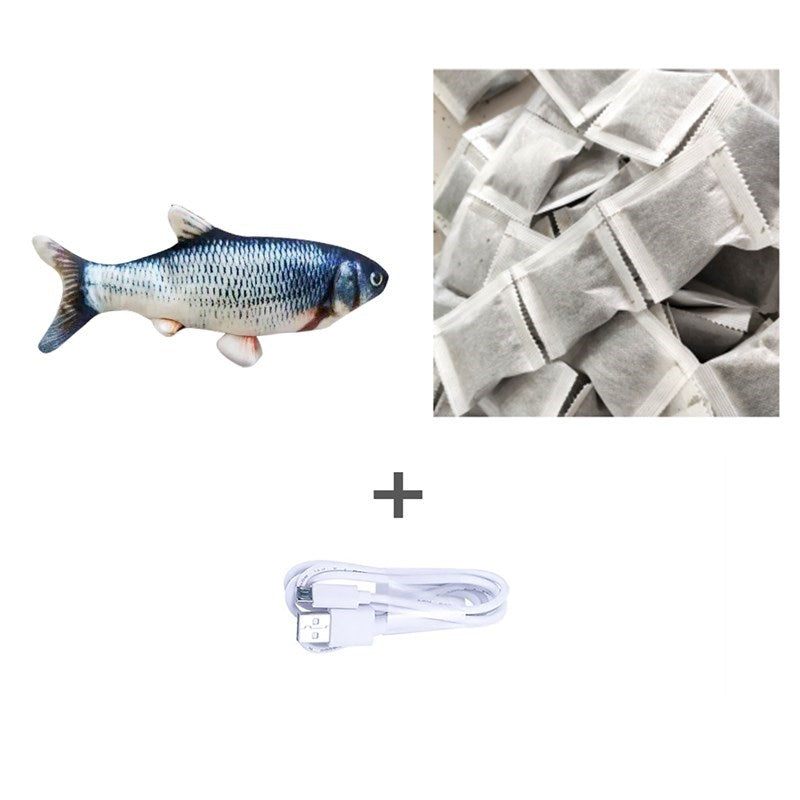 🐟 Electric Jumping Fish Cat Toy (Without Catnip)