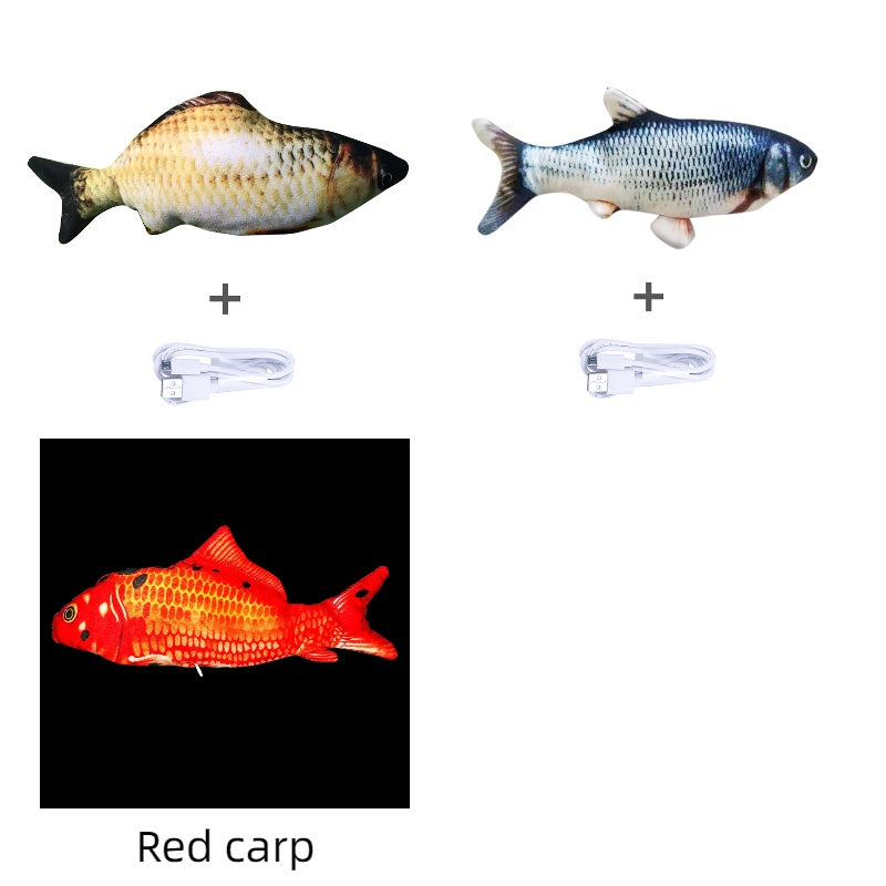 🐟 Electric Jumping Fish Cat Toy (Without Catnip)