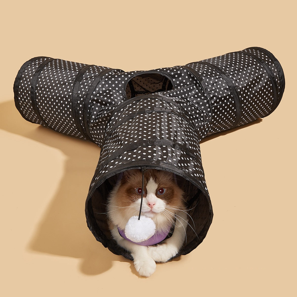 🐾 Collapsible Cat Tunnel Toy – Interactive Play & Hideaway Fun