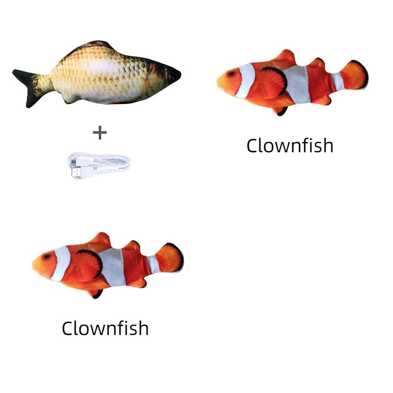 🐟 Electric Jumping Fish Cat Toy (Without Catnip)